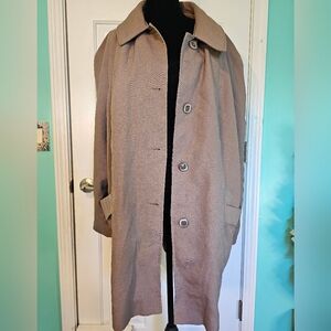 Burlington Vintage Tan Jacket Late Mid Century Good Condition